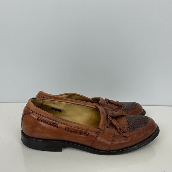 Allen Edmonds Cody Tassel Loafer Dress Shoes Leather Brown Mens Size 11 main image 6